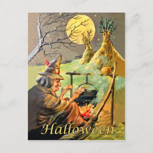 Postal Brujería de Halloween