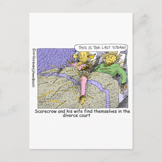 Postal Brujo De Oz Espantapájaros Tazas Divertidas De Dib (Anverso)