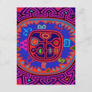 Postal Brújula Mola India Kuna