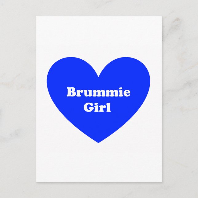 Postal Brummie Chica (Anverso)