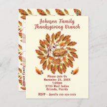 Brunch de Acción de Gracias Escena De Festín De Ot