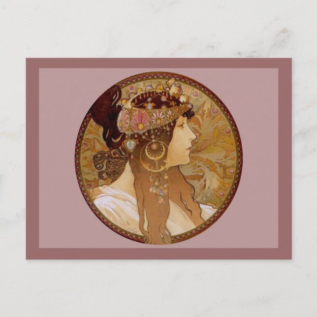 Postal Brunette bizantina, 1897 (Anverso)