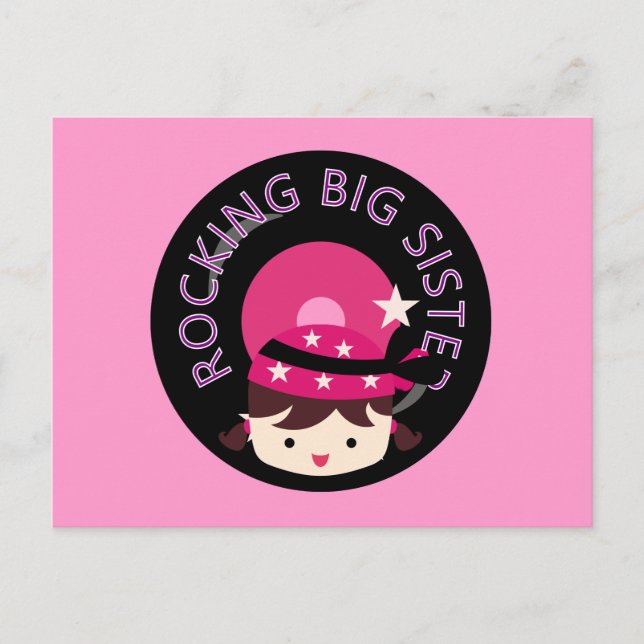 Postal Brunette Rocking Big Sister (Anverso)