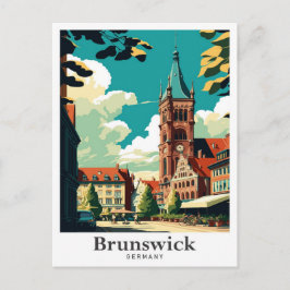 Postal Brunswick Alemania Viaje Retrato Vintage