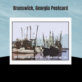 Postal Brunswick, camarones de la costa de Georgia
