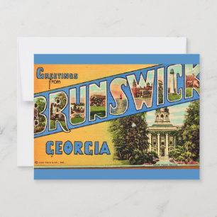 Postal Brunswick Georgia Retro