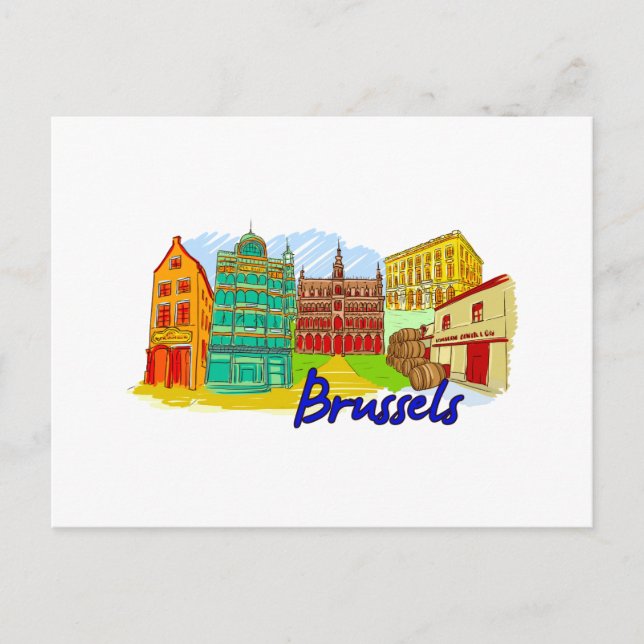 Postal Bruselas - Bélgica (Anverso)