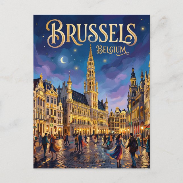 Postal Bruselas Bélgica (Anverso)