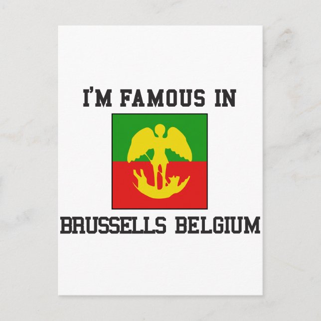 Postal Bruselas Bélgica (Anverso)