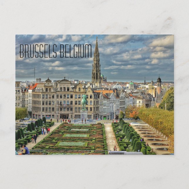 Postal Bruselas, Bélgica (Anverso)
