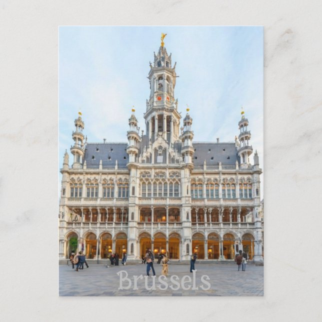 Postal Bruselas, Bélgica (Anverso)