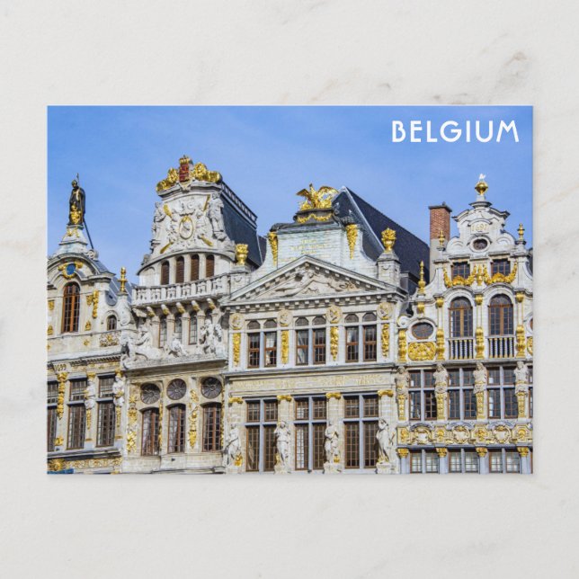 Postal Bruselas Bélgica Gran Plaza de Viajes (Anverso)