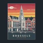 Postal Bruselas, Bélgica Pintura de época<br><div class="desc">Bruselas,  pintura estilista belga</div>