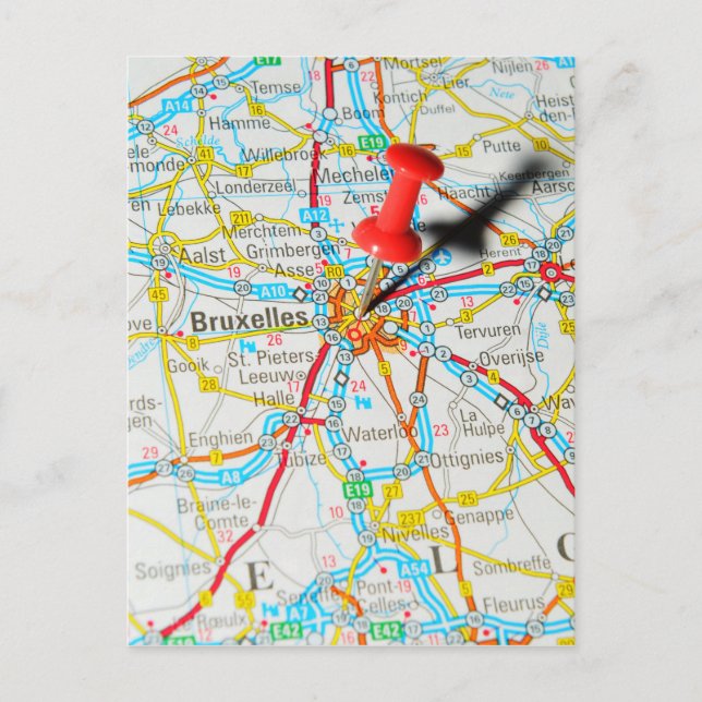 Postal Bruselas, Bruselas, Bélgica (Anverso)