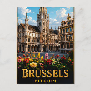 Postal Bruselas Exploración Cultural Regional de Bélgica