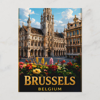Postal Bruselas Exploración Cultural Regional de Bélgica