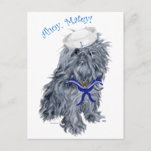 Postal Brussels Griffon Sailor