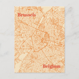 Postal Brussels Map
