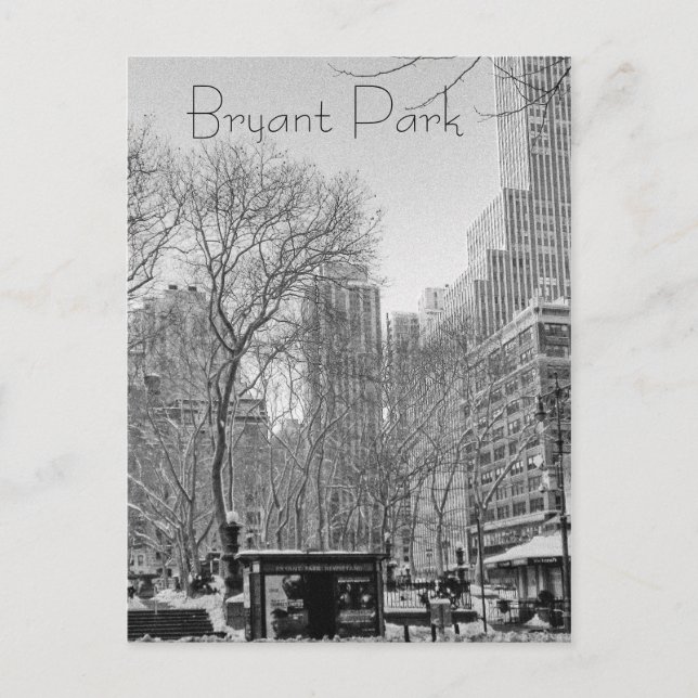 Postal Bryant Park (Anverso)