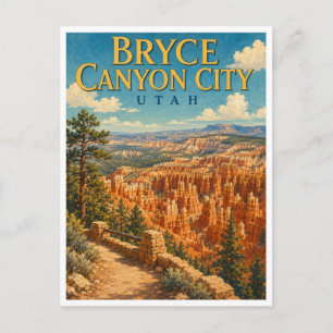 Postal Bryce Canyon City Utah Bryce Anfiteatro GeoSaga