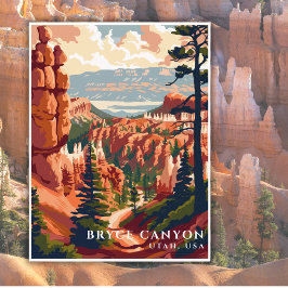 Postal Bryce Canyon Parque nacional Estados Unidos Trato
