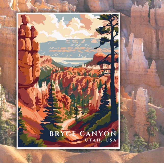 Postal Bryce Canyon Parque nacional Estados Unidos Trato  (Subido por el creador)