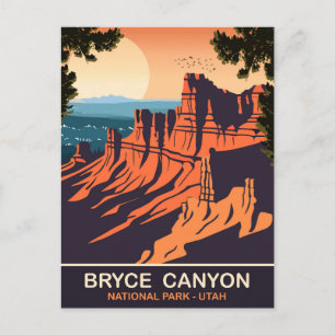 Postal Bryce Canyon, Parque Nacional, Utah, Viajes