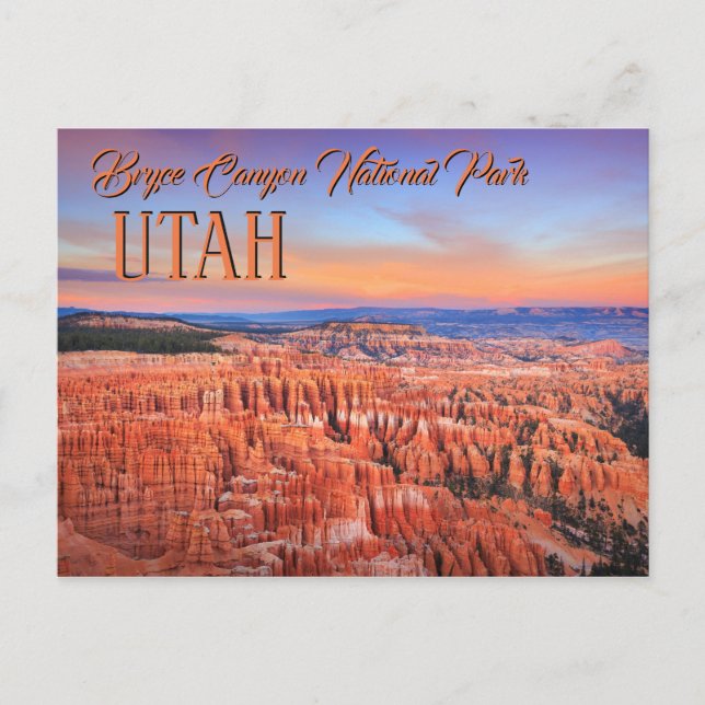 Postal Bryce Canyon Sunset (Anverso)