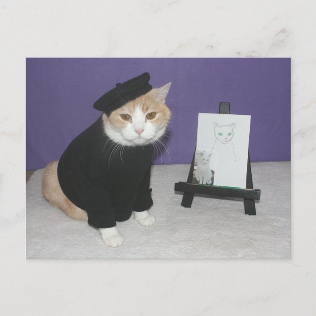 Postal Bubba, Chat d'artiste (Anverso)