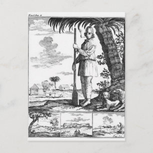 Postal Bucanero en las Antillas, 1686