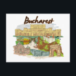 Postal Bucarest, ciudad famosa de Rumania<br><div class="desc">Bucarest,  Rumania Famous City Postcard and Collection Famous Cities de todo el mundo,  Asia,  América,  Europa,  Norteamérica,  Sudamérica,  Australia,  África.</div>