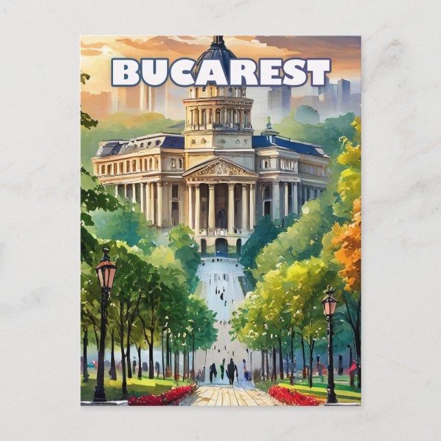 Postal Bucarest dévoile son charme (Anverso)