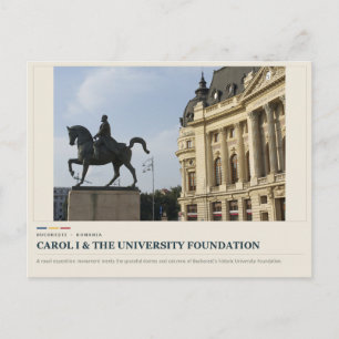 Postal Bucareste Carol I y Fundación Universitaria