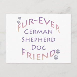 Postal Buceador de perro pastor alemán