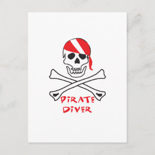 Postal Buceador pirata