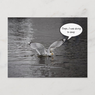 Postal Buceando a lo profundo