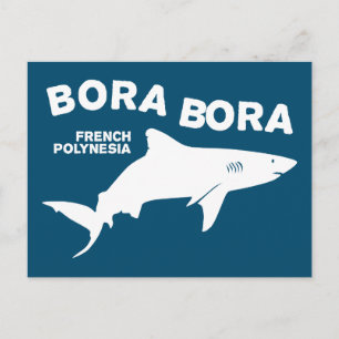 Postal Buceo con Tiburones en Bora Bora