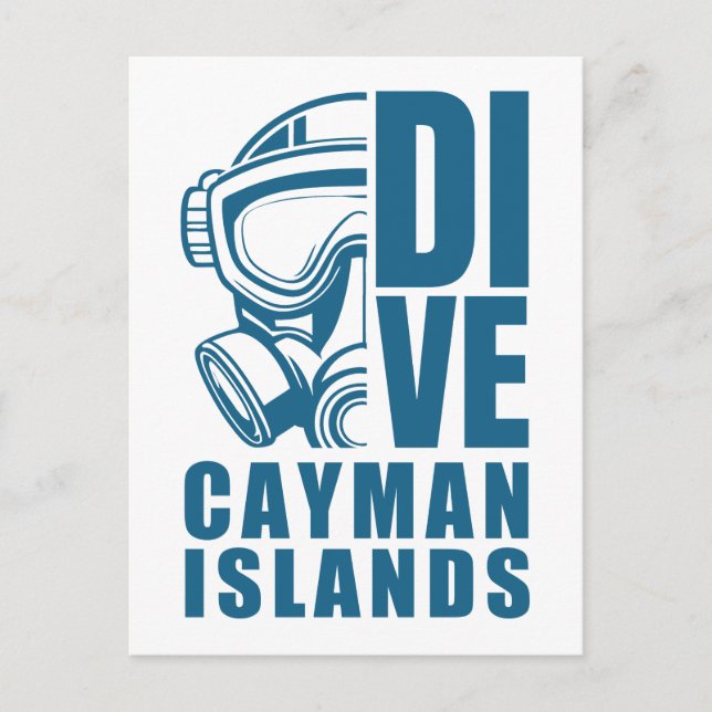Postal Buceo en las Islas Caimán (Anverso)