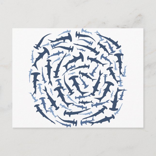 Postal buceo hammerhai hammerhead (Anverso)