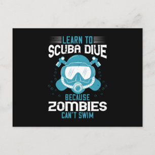 Postal Buceo - Los Zombies No Pueden Nadar Aprende Buceo