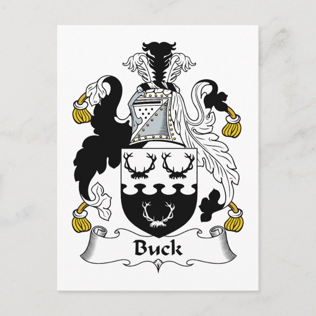 Postal Buck Family Crest (Anverso)