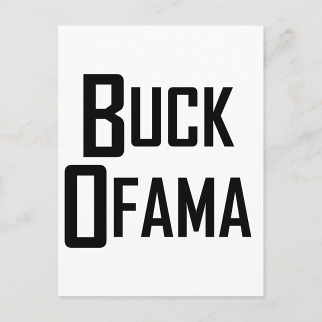 Postal Buck Ofama (Anverso)