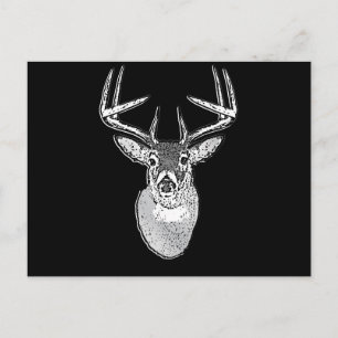 Postal Buck on Black White Tail Deer