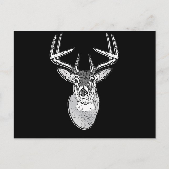 Postal Buck on Black White Tail Deer (Anverso)