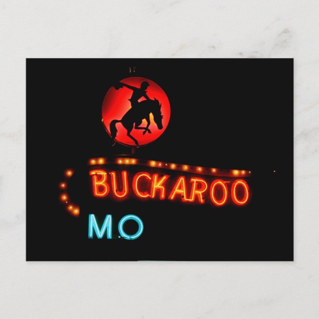 Postal Buckaroo Motel, Tucumcari, Nuevo México (Anverso)