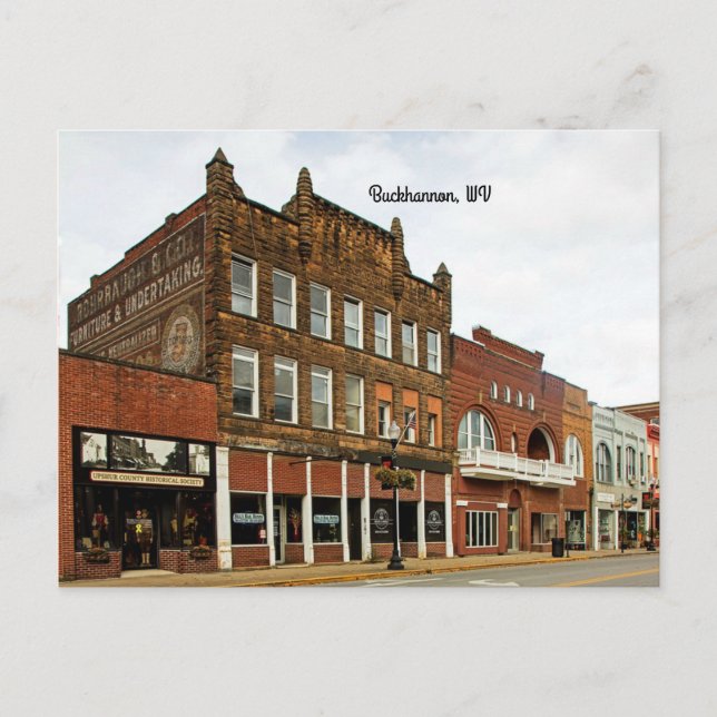 Postal Buckhannon, Virginia Occidental (Anverso)