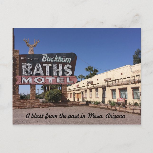 Postal Buckhorn Motel, Mesa, Arizona (Anverso)
