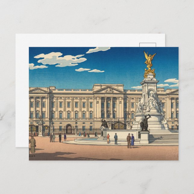 Postal Buckingham Palace Japanese Woodblock Print (Anverso / Reverso)