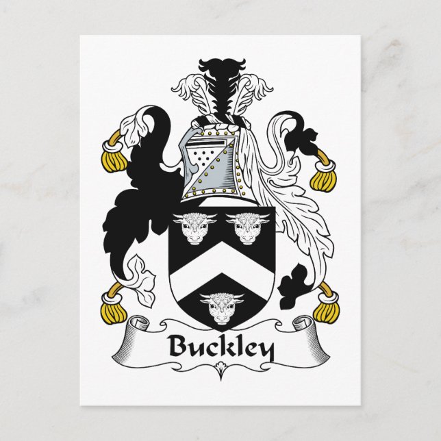 Postal Buckley Family Crest (Anverso)