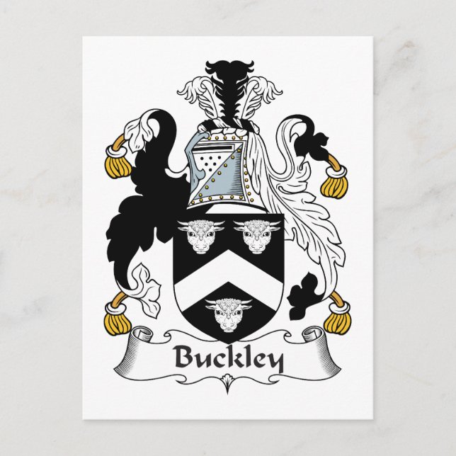 Postal Buckley Family Crest (Anverso)